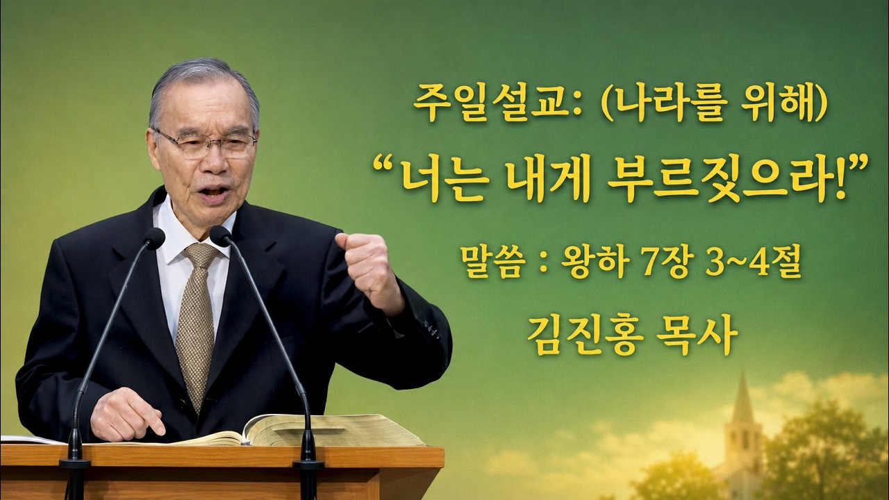 김진홍목사 주일설교: (나라를 위해) “너는 내게 부르짖으라!” 05.10.2026