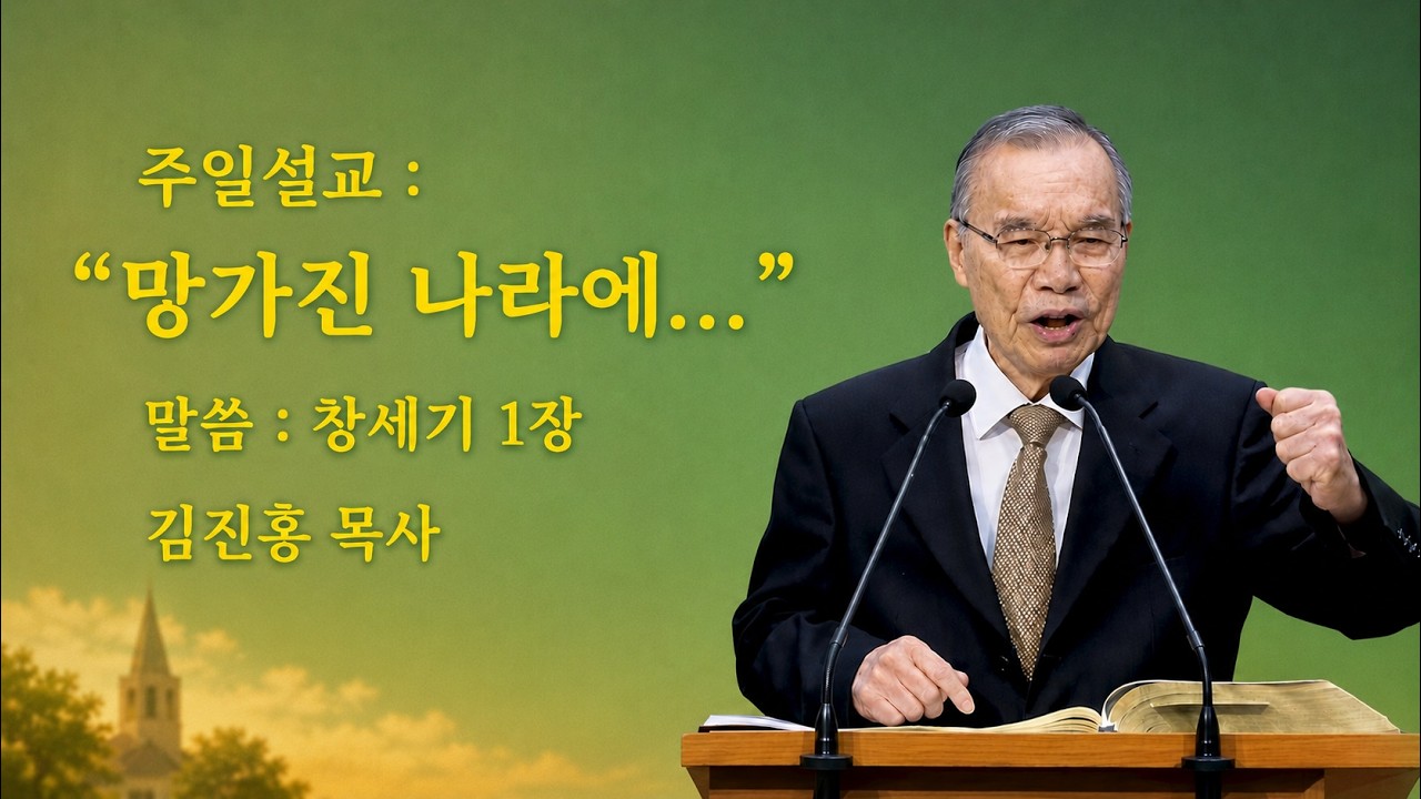 김진홍목사 설교, 제목: “망가진 나라에…” 본문: 창세기 1장